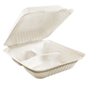 9x9 3 Comp. Compostable Clamshell